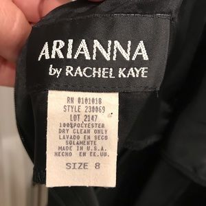 Women’s formal full length black backless size 8